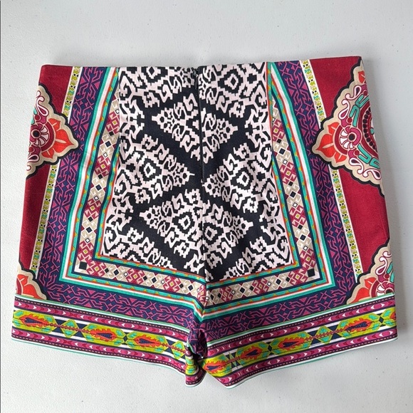 Flying Tomato Bold Print High Waist Short Shorts - Picture 2 of 14